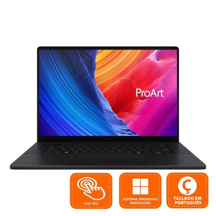 Asus ProArt P16 OLED H7606WP-RJ079X - 16" - Ryzen AI 9 HX 370 - 64GB - 2TB SSD - GeForce RTX 5070 - W11 Pro - Táctil