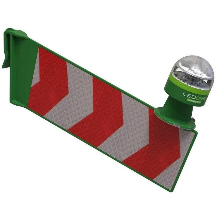 Erum Vial Kit Soporte Flecha + LedOne Baliza V16 Geolocalizada Luz de Emergencia Conectada DGT