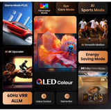 Hisense 65E77Q 65" Smart TV QLED 4K UltraHD VIDAA HDR10