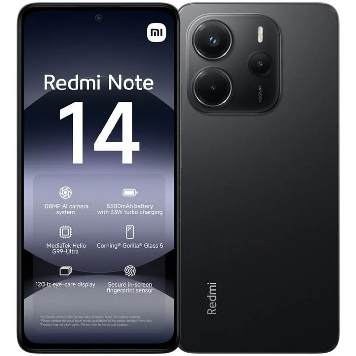 Xiaomi Redmi Note 14 4G Negro - 256GB - 8GB