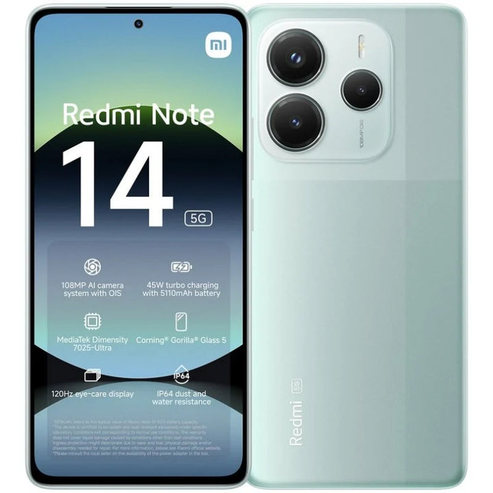 Xiaomi Redmi Note 14 5G Verde - 128GB - 6GB