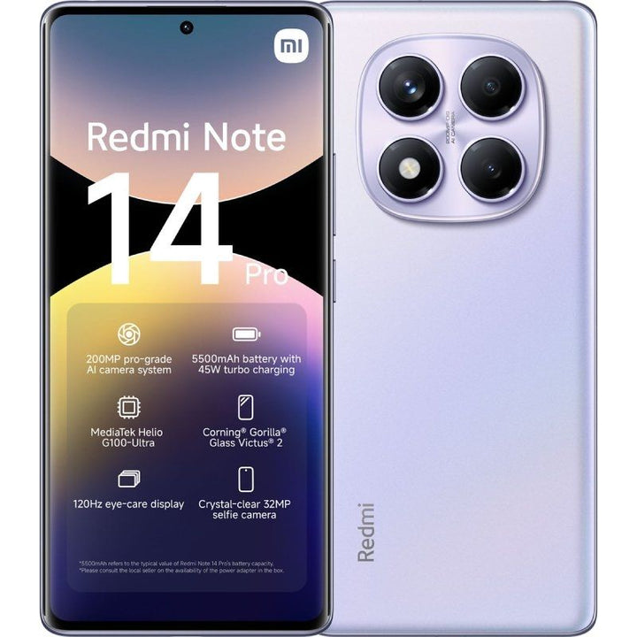 Xiaomi Redmi Note 14 Pro 4G Morado - 256GB - 8GB