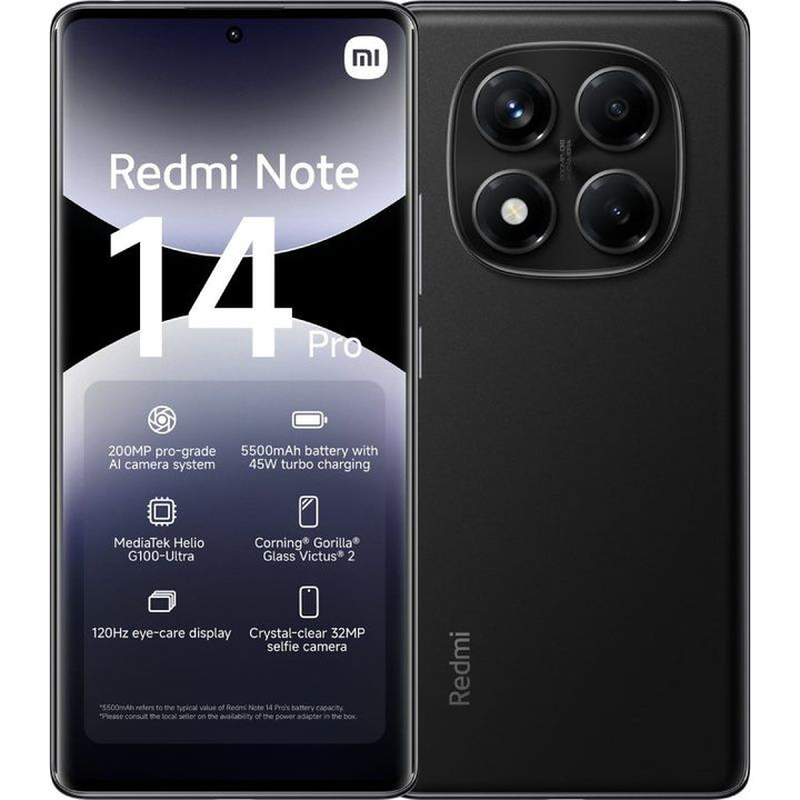 Xiaomi Redmi Note 14 Pro 4G Negro - 512GB - 12GB