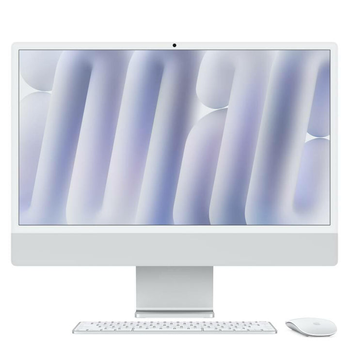 Apple iMac 24" 4,5K Chip M4 | 16GB RAM | 256GB SSD | CPU 10 núcleos | GPU 10 núcleos | Vidrio estándar | Magic Keyboard con Touch ID | Gigabite Ethernet | Plata - MWUU3Y/A