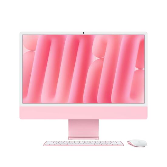 Apple iMac 24" 4,5K Chip M4 | 16GB RAM | 256GB SSD | CPU 8 núcleos | GPU 8 núcleos | Vidrio estándar | Magic Keyboard | Rosa - MWUG3Y/A