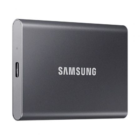 Disco Duro Samsung T7 Disco Duro SSD Externo PCIe NVMe USB 3.2 2TB Gris