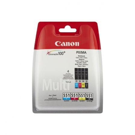 Multipack Canon 551 - Cian - Magenta - Amarillo - Negro Original
