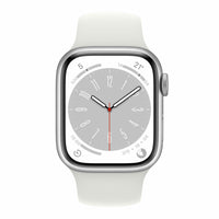 Apple Watch Series 8 GPS 41mm Caja Aluminio Plata Correa deportiva Blanca - MP6K3TY/A