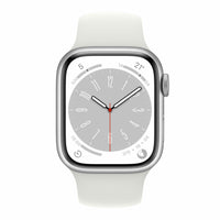 Apple Watch Series 8 GPS 41mm Caja Aluminio Plata Correa deportiva Blanca - MP6K3TY/A - CSYSTEM REINOSA