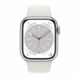 Apple Watch Series 8 GPS 41mm Caja Aluminio Plata Correa deportiva Blanca - MP6K3TY/A