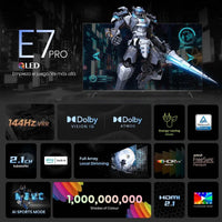 Hisense 55E7NQ PRO 55" QLED UltraHD 4K Gaming TV AMD Freesync Premium Pro