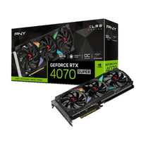 PNY GeForce RTX 4070 SUPER XLR8 Gaming Verto Epic-X RGB OC Triple Fan 12GB GDDR6X DLSS3