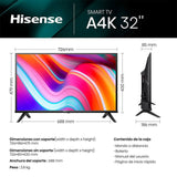 Hisense 32A4K - 32" - Smart Tv - HD