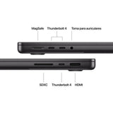 Apple MacBook Pro 14" | Chip M5 | 32GB RAM | 1TB SSD | CPU 10 núcleos | GPU 10 núcleos | Negro Espacial - MJ3D4Y/A