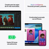 Apple MacBook Pro 14" | Chip M5 Max | 36GB RAM | 2TB SSD | CPU 36 núcleos | GPU 32 núcleos | Plata - MGDQ4Y/A