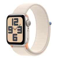 Apple Watch SE | GPS | 44mm | Caja Aluminio Blanco | Correa Loop deportiva Blanco Estrella | Única - MRE63QL/A