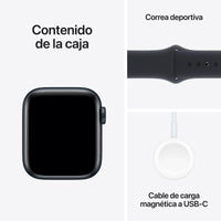 Apple Watch SE | GPS + Cellular | 40mm | Caja Aluminio Medianoche | Correa deportiva Medianoche | M/L - MRGA3QL/A