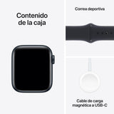 Apple Watch SE | GPS | 44mm | Caja Aluminio Medianoche | Correa deportiva Medianoche | M/L - MRE93QL/A