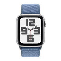 Apple Watch SE | GPS | 40mm | Caja Aluminio Plata | Correa Loop deportiva Azul Invierno | Única - MRE33QL/A