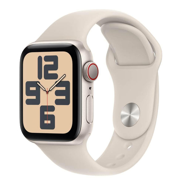 Apple Watch SE | GPS + Cellular | 44mm | Caja Aluminio Blanco | Correa deportiva Blanco Estrella | M/L - MRGX3QL/A