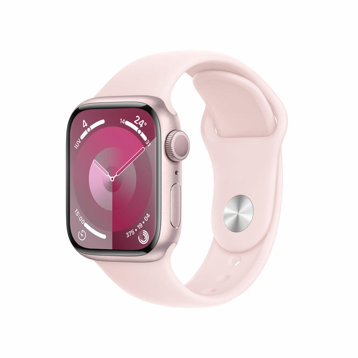 Apple Watch Series 9 | GPS | 41mm | Caja Aluminio Rosa | correa deportiva Rosa | Talla M/L - MR943QL/A