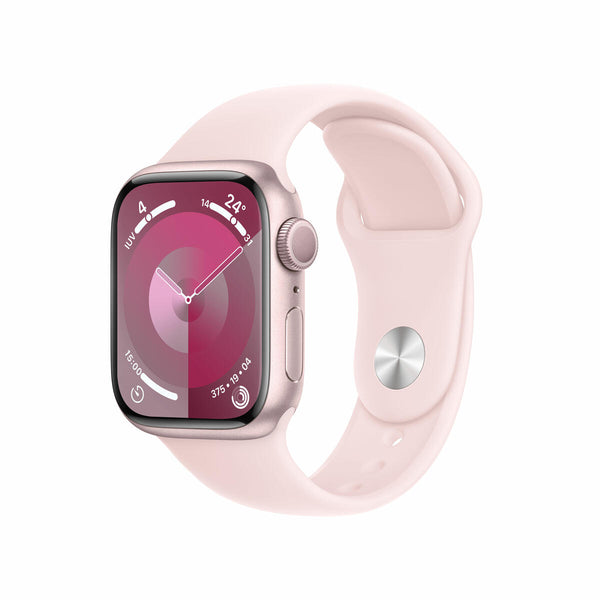 Apple Watch Series 9 | GPS | 41mm | Caja Aluminio Rosa | correa deportiva Rosa | Talla M/L - MR943QL/A