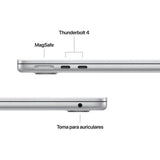 Apple MacBook Air 13" | Chip M5 | 24GB RAM | 1TB SSD | CPU 10 núcleos | GPU 10 núcleos | Plata - MDH94Y/A