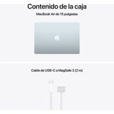 Apple MacBook Air 15.3" | Chip M5 | 16GB RAM | 512GB SSD | CPU 10 núcleos | GPU 10 núcleos | Azul - MDVQ4Y/A