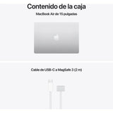 Apple MacBook Air 15.3" | Chip M5 | 16GB RAM | 1TB SSD | CPU 10 núcleos | GPU 10 núcleos | Plata - MDVA4Y/A
