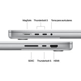 Apple MacBook Pro 16" | Chip M5 Max | 36GB RAM | 2TB SSD | CPU 18 núcleos | GPU 32 núcleos | Plata - MGE74Y/A