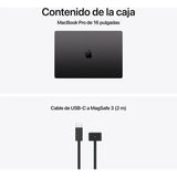 Apple MacBook Pro 16" | Chip M5 Pro | 24GB RAM | 1TB SSD | CPU 18 núcleos | GPU 20 núcleos | Negro Espacial - MGEA4Y/A