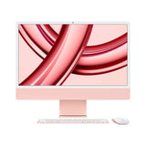 Apple iMac 24" 4,5K Chip M3 | 8GB RAM | 256GB SSD | CPU 8 núcleos | GPU 8 núcleos | Rosa - MQRD3Y/A