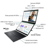 Asus ZenBook Duo UX8406CA-PZ166X - 14" - Intel Core Ultra 9-285H - 32GB - 1TB SSD - Táctil W11 Pro