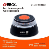 Baliza V16 Ebox EB2503 Homologada DGT Geolocalizada Base Magnética Naranja Incluye Funda