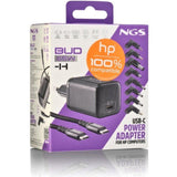 Cargador NGS BUD65W-H GaN 65W USB-C con 5 adaptadores HP