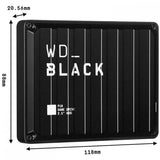 Disco Duro Externo WD Black P10 Game Drive 2.5" 2TB USB 3.2
