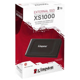 Disco Duro Kingston XS1000 Portable SSD Externo 2TB USB 3.2 Negro