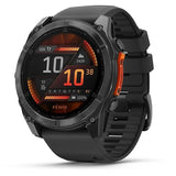 Garmin Fenix 8 AMOLED 51mm Reloj Smartwatch Gris con Correa de Silicona Negra