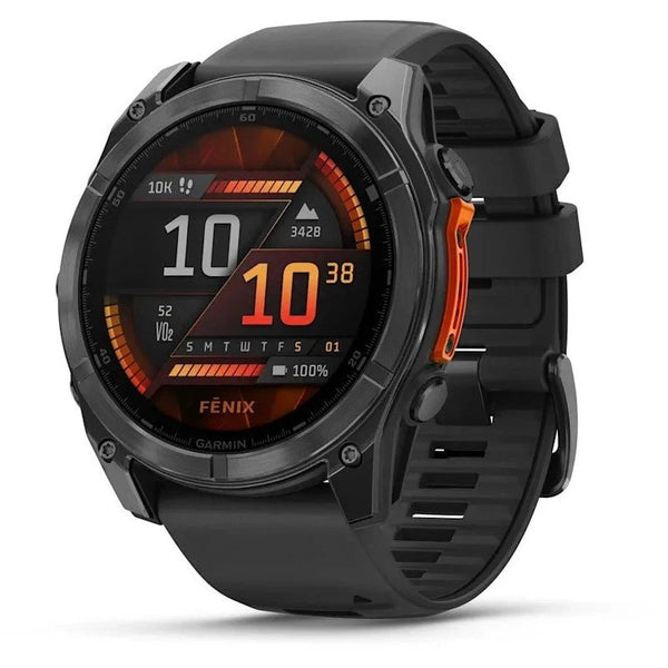 Garmin Fenix 8 AMOLED 47mm Reloj Smartwatch Gris con Correa de Silicona Negra