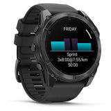 Garmin Fenix 8 AMOLED 51mm Reloj Smartwatch Gris con Correa de Silicona Negra