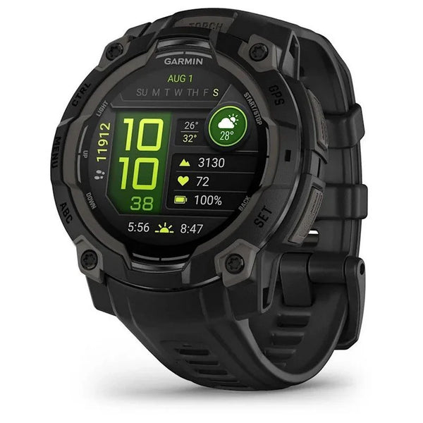 Garmin Instinct 3 45mm AMOLED Reloj Smartwatch Deportivo GPS 10ATM Negro con Correa Negra