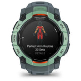 Garmin Instinct 3 50mm AMOLED Reloj Smartwatch Deportivo GPS 10ATM Verde con Correa Gris