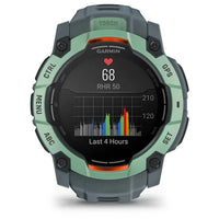 Garmin Instinct 3 50mm AMOLED Reloj Smartwatch Deportivo GPS 10ATM Verde con Correa Gris