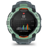 Garmin Instinct 3 50mm AMOLED Reloj Smartwatch Deportivo GPS 10ATM Verde con Correa Gris