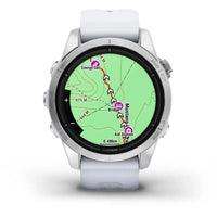 Garmin epix Pro (Gen 2) Edición Standard Reloj Smartwatch 42mm Plateado con Correa Blanca