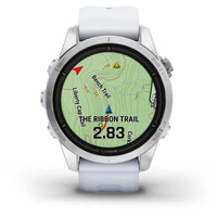 Garmin epix Pro (Gen 2) Edición Standard Reloj Smartwatch 42mm Plateado con Correa Blanca