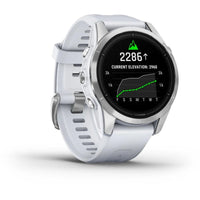 Garmin epix Pro (Gen 2) Edición Standard Reloj Smartwatch 42mm Plateado con Correa Blanca
