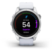 Garmin epix Pro (Gen 2) Edición Standard Reloj Smartwatch 42mm Plateado con Correa Blanca