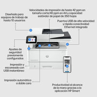 Hp LáserJet Pro 4102DW Impresora Multifunción Monocromo Wifi Duplex