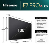 Hisense 100E7NQ PRO 100" QLED UltraHD 4K Gaming TV AMD Freesync Premium Pro